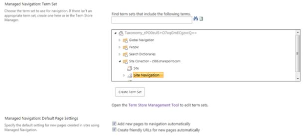 Site Navigation term